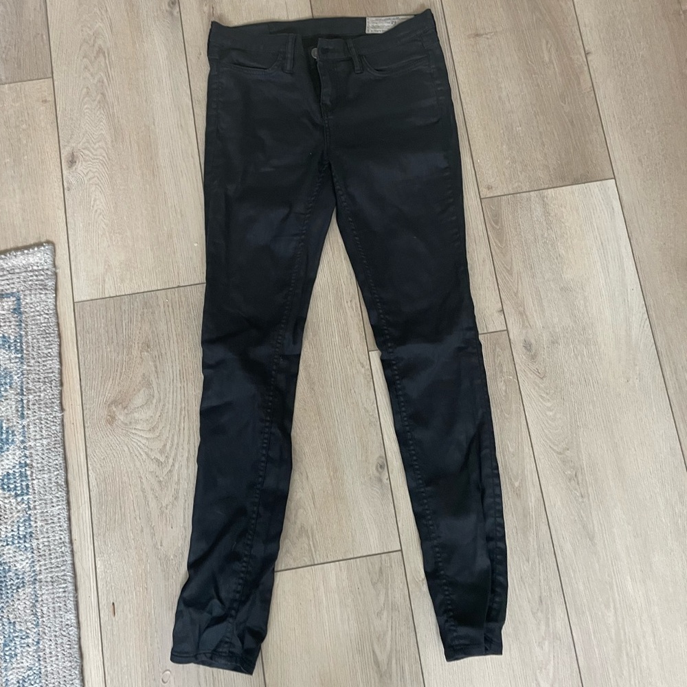 All Saints Waxed Denim Black 29